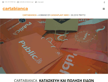 Tablet Screenshot of cartabianca.gr